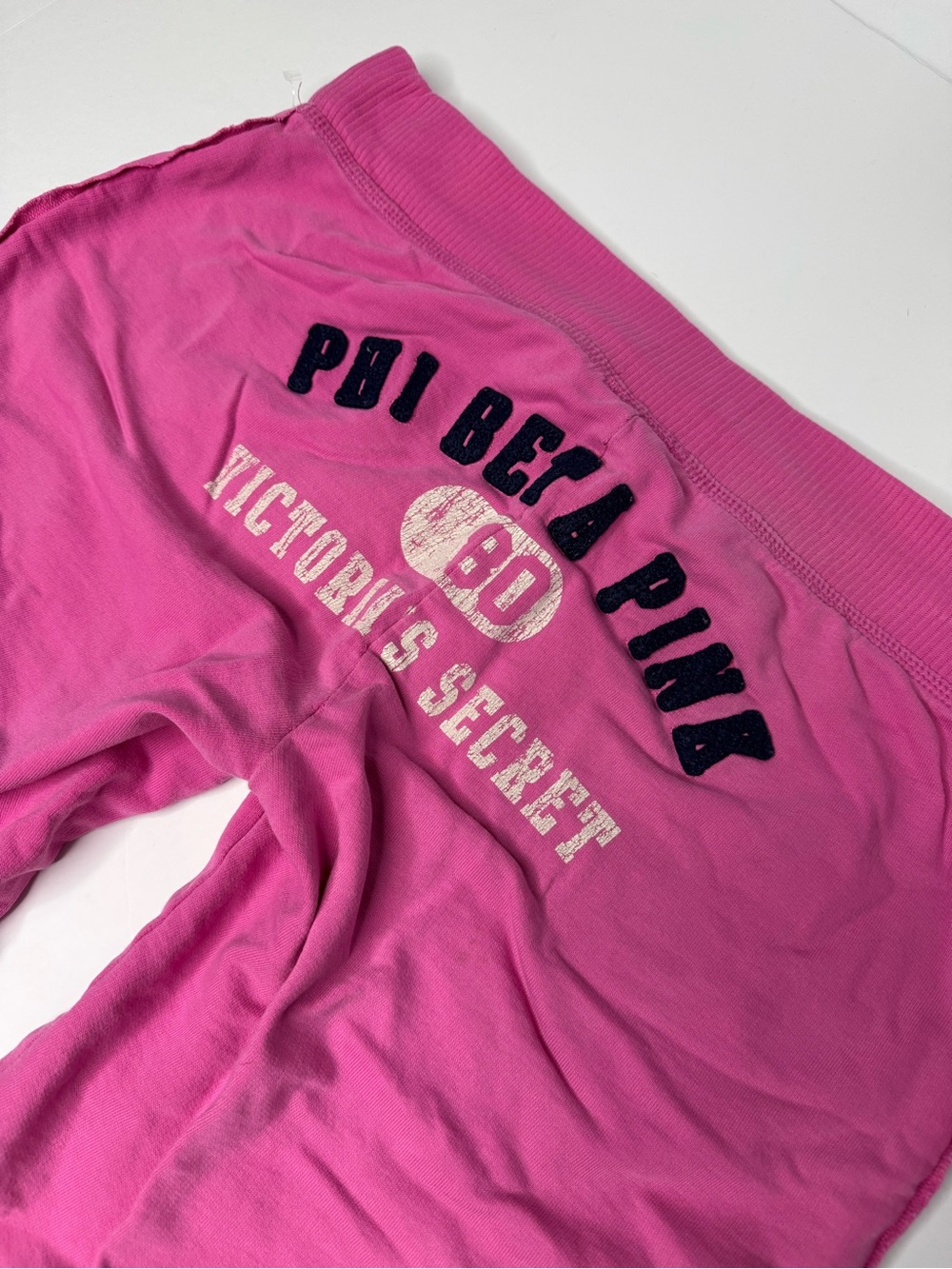 Y2K Victoria Secret PINK Sweat Shorts XS Pink Lounge 2006 Logo Rare